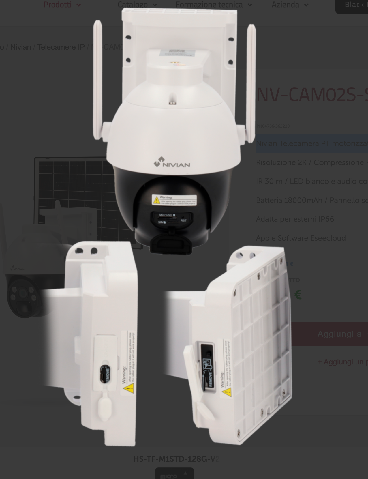 Nivian Telecamera PT motorizzata 4G