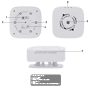 Rilevatore di CO Batterie integrate